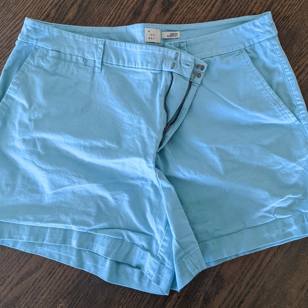 a new day - Turquoise Chino Shorts